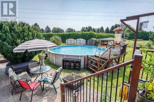 173 Oriole Drive, East Gwillimbury, ON - Outdoor With Above Ground Pool With Deck Patio Veranda