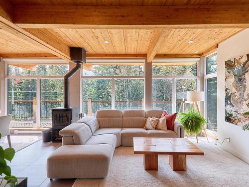 Salon - 95 Ch. Joseph-Hubert, Saint-Donat, QC - Indoor Photo Showing Living Room