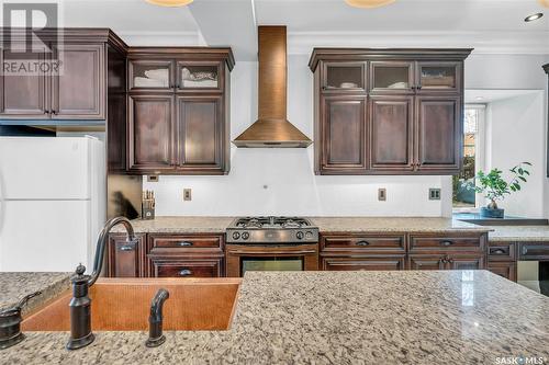 43 Walsh Street, Qu'Appelle, SK - Indoor Photo Showing Kitchen With Double Sink