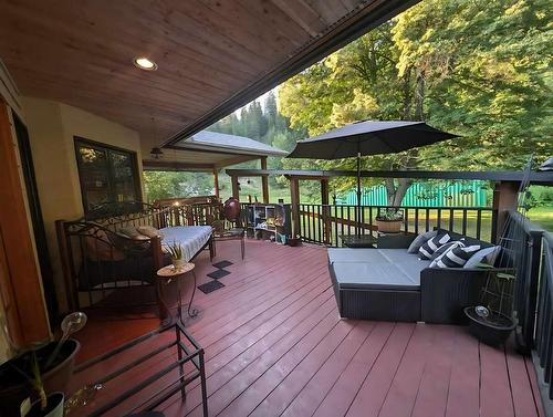 2398 Cunningham Road, Nelson, BC - Outdoor With Deck Patio Veranda With Exterior