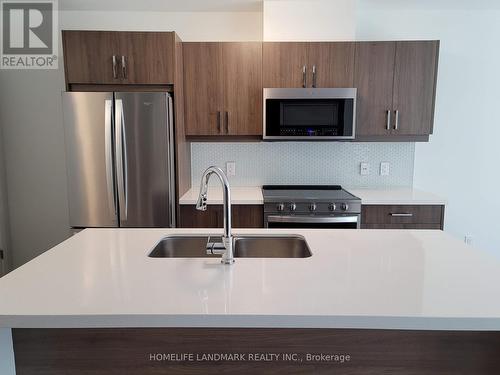 210 - 455 Charlton Avenue E, Hamilton (Stinson), ON - Indoor Photo Showing Kitchen With Double Sink