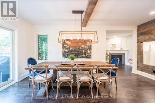 150 Park Drive, Whitchurch-Stouffville, ON - Indoor Photo Showing Dining Room With Fireplace