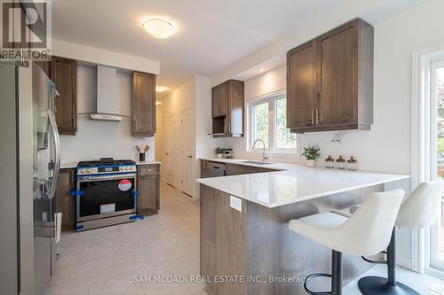 50 Halo Street, Hamilton, ON - Indoor Photo Showing Kitchen With Upgraded Kitchen