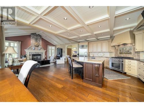 698 Arbor View Drive, Kelowna, BC - Indoor Photo Showing Living Room With Fireplace