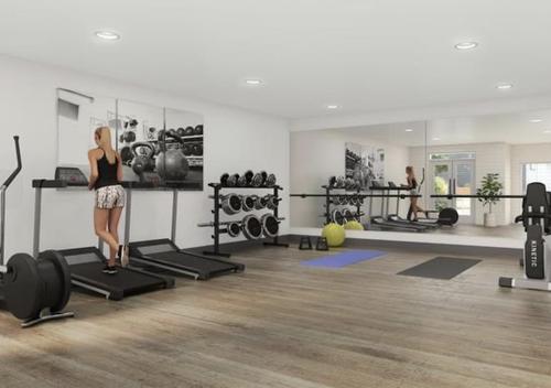 51X 8117 200A Street, Langley, BC - Indoor Photo Showing Gym Room