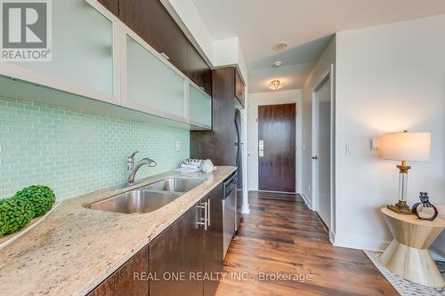 904 - 80 Western Battery Road, Toronto (Niagara), ON - Indoor Photo Showing Kitchen With Double Sink