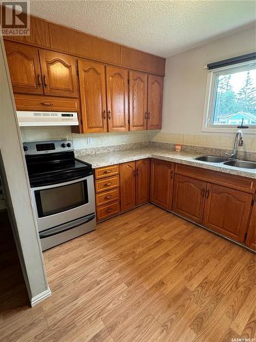 113 12Th Street, Weyburn, SK - Indoor Photo Showing Kitchen With Double Sink