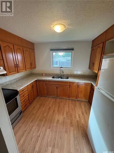 113 12Th Street, Weyburn, SK - Indoor Photo Showing Kitchen With Double Sink