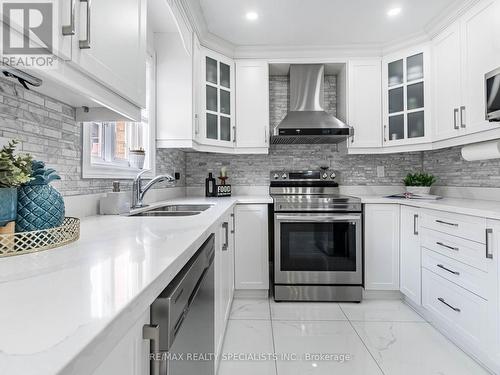 109 Farthingale Crescent, Brampton (Fletcher'S Meadow), ON - Indoor Photo Showing Kitchen With Double Sink With Upgraded Kitchen