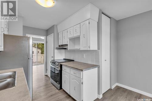 3342 Diefenbaker Drive, Saskatoon, SK - Indoor Photo Showing Kitchen With Double Sink