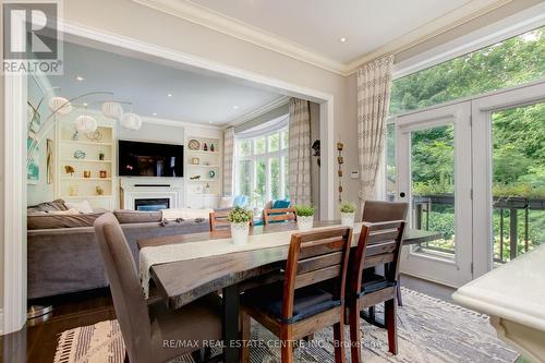 112 Headwind Boulevard, Vaughan, ON - Indoor Photo Showing Dining Room With Fireplace