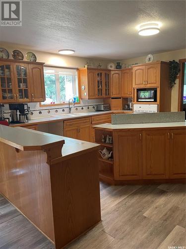 Fir River Country Acreage, Hudson Bay, SK - Indoor Photo Showing Kitchen With Double Sink