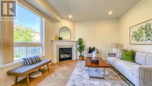 82 Edward Jeffreys Avenue, Markham (Wismer), ON - Indoor Photo Showing Living Room With Fireplace