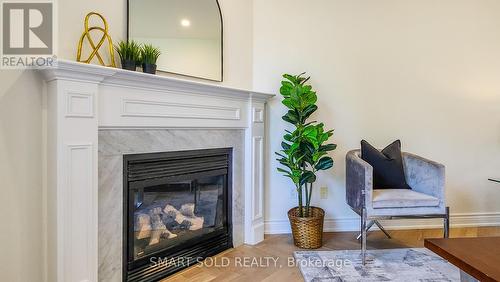 82 Edward Jeffreys Avenue, Markham, ON - Indoor Photo Showing Living Room With Fireplace