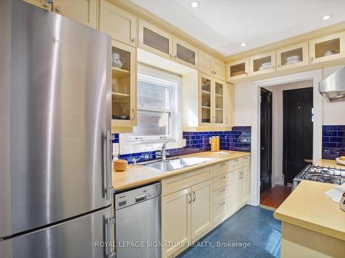 35 Courcelette Rd, Toronto, ON - Indoor Photo Showing Kitchen With Double Sink