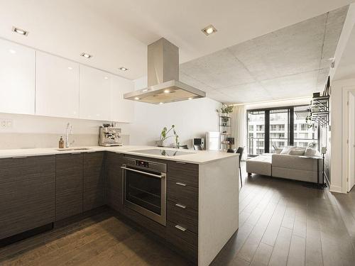 Overall view - 1406-738 Rue St-Paul O., Montréal (Ville-Marie), QC - Indoor Photo Showing Kitchen With Double Sink