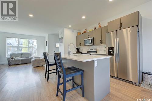 159 Rosewood Boulevard E, Saskatoon, SK - Indoor Photo Showing Kitchen With Stainless Steel Kitchen With Upgraded Kitchen