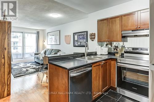 911 - 230 King Street E, Toronto (Moss Park), ON - Indoor Photo Showing Kitchen With Double Sink