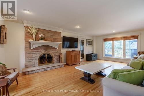 15 Chantelay Crescent, Halton Hills (Stewarttown), ON - Indoor Photo Showing Living Room With Fireplace