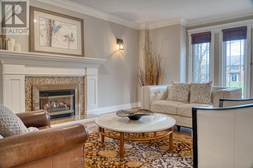 15 Chantelay Crescent, Halton Hills, ON - Indoor Photo Showing Living Room With Fireplace