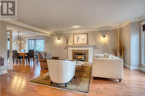 15 Chantelay Crescent, Halton Hills, ON - Indoor Photo Showing Living Room With Fireplace