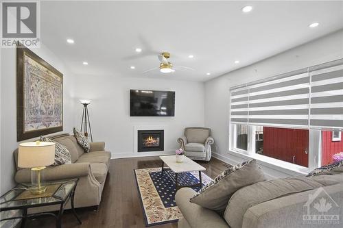 3056 Uplands Drive, Ottawa, ON - Indoor Photo Showing Living Room With Fireplace