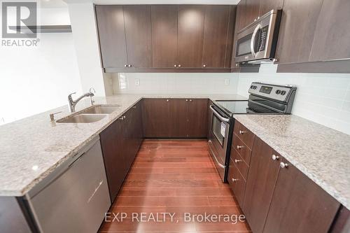 913E - 8110 Birchmount Road, Markham (Unionville), ON - Indoor Photo Showing Kitchen With Stainless Steel Kitchen With Double Sink With Upgraded Kitchen