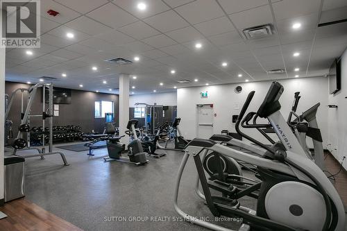 1107 - 812 Burnhamthorpe Road, Toronto (Markland Wood), ON - Indoor Photo Showing Gym Room