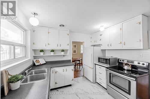 43 Ashfield Drive, Toronto (Eringate-Centennial-West Deane), ON - Indoor Photo Showing Kitchen With Double Sink