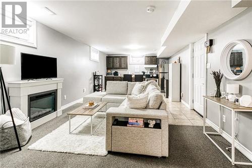 3436 Edna Street, Chelmsford, ON - Indoor Photo Showing Living Room With Fireplace