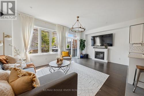 113 Cathedral Drive, Whitby (Rolling Acres), ON - Indoor Photo Showing Living Room With Fireplace