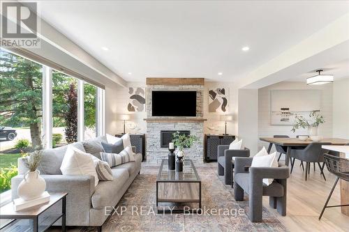 143 Collins Street, Collingwood, ON - Indoor Photo Showing Living Room With Fireplace