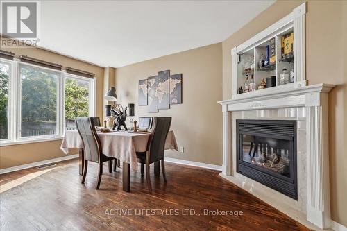 455 Barondale Drive, Mississauga (Hurontario), ON - Indoor Photo Showing Dining Room With Fireplace