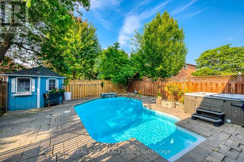 1125 Windrush Drive, Oakville (Glen Abbey), ON - Outdoor With In Ground Pool With Deck Patio Veranda With Backyard