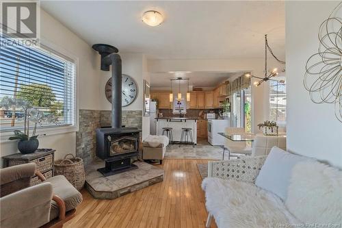 129 Shirley, Moncton, NB - Indoor Photo Showing Living Room With Fireplace