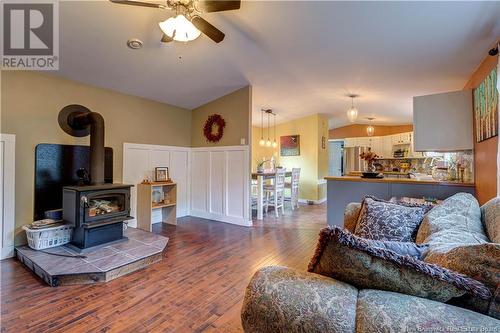 382 Cumberland Road, Lakeside, NB - Indoor Photo Showing Living Room With Fireplace