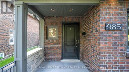 Covered Entrance - 985 Colborne Street, London, ON - Outdoor With Exterior