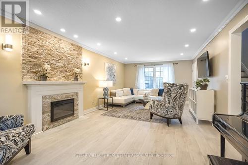 2138 Russett Road, Mississauga (Lakeview), ON - Indoor Photo Showing Living Room With Fireplace