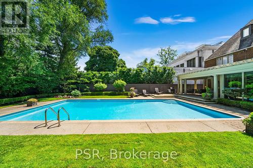 71 Old Forest Hill Road, Toronto (Forest Hill South), ON - Outdoor With In Ground Pool With Deck Patio Veranda With Backyard