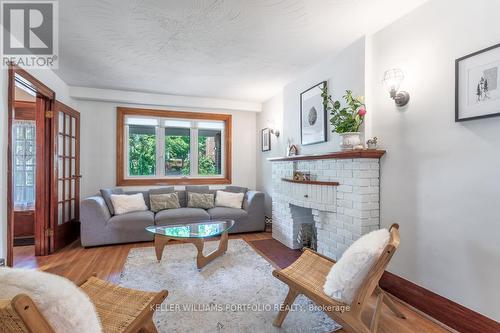 91 Morningside Avenue, Toronto (High Park-Swansea), ON - Indoor Photo Showing Living Room With Fireplace