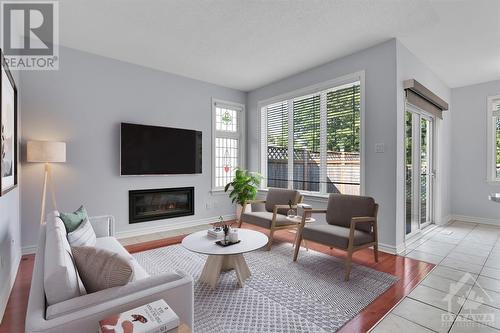 3143 Findlay Creek Drive, Ottawa, ON - Indoor Photo Showing Living Room With Fireplace