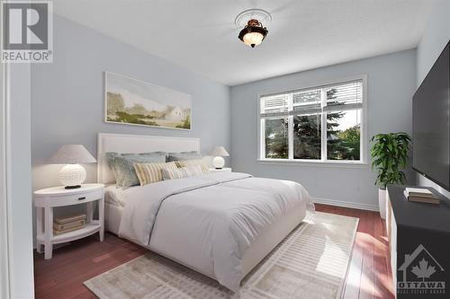 Primary Bedroom virtually staged - 3143 Findlay Creek Drive, Ottawa, ON - Indoor Photo Showing Bedroom