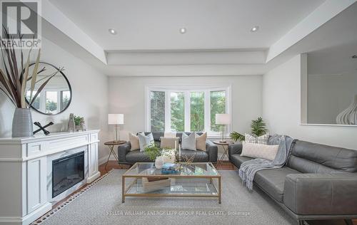 351 Dickens Drive, Oshawa (Eastdale), ON - Indoor Photo Showing Living Room With Fireplace