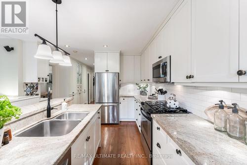 242 Bessborough Drive, Toronto, ON - Indoor Photo Showing Kitchen With Double Sink With Upgraded Kitchen