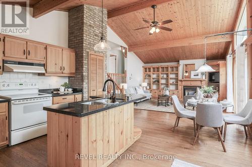 13 Third Street, Kawartha Lakes, ON - Indoor Photo Showing Kitchen With Double Sink