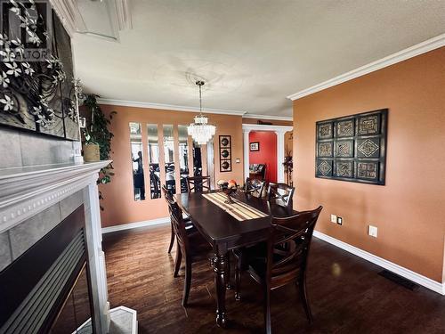 107 Main Street, Triton, NL - Indoor Photo Showing Dining Room With Fireplace