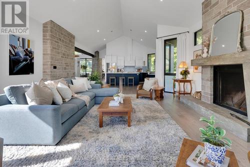 121 Cove Road, Clarington (Bowmanville), ON - Indoor Photo Showing Living Room With Fireplace