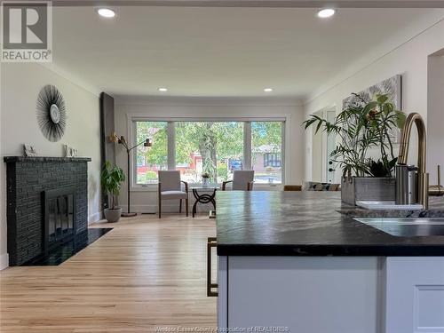 2845 Virginia Park, Windsor, ON - Indoor Photo Showing Living Room With Fireplace