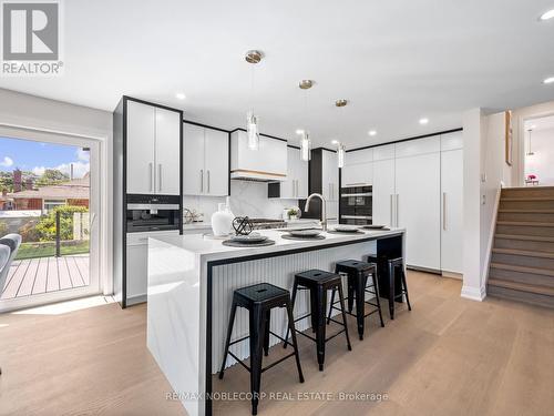 734 Royal York Road, Toronto (Stonegate-Queensway), ON - Indoor Photo Showing Kitchen With Upgraded Kitchen