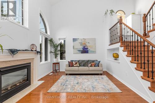 2191 Turnberry Road, Burlington (Rose), ON - Indoor Photo Showing Living Room With Fireplace